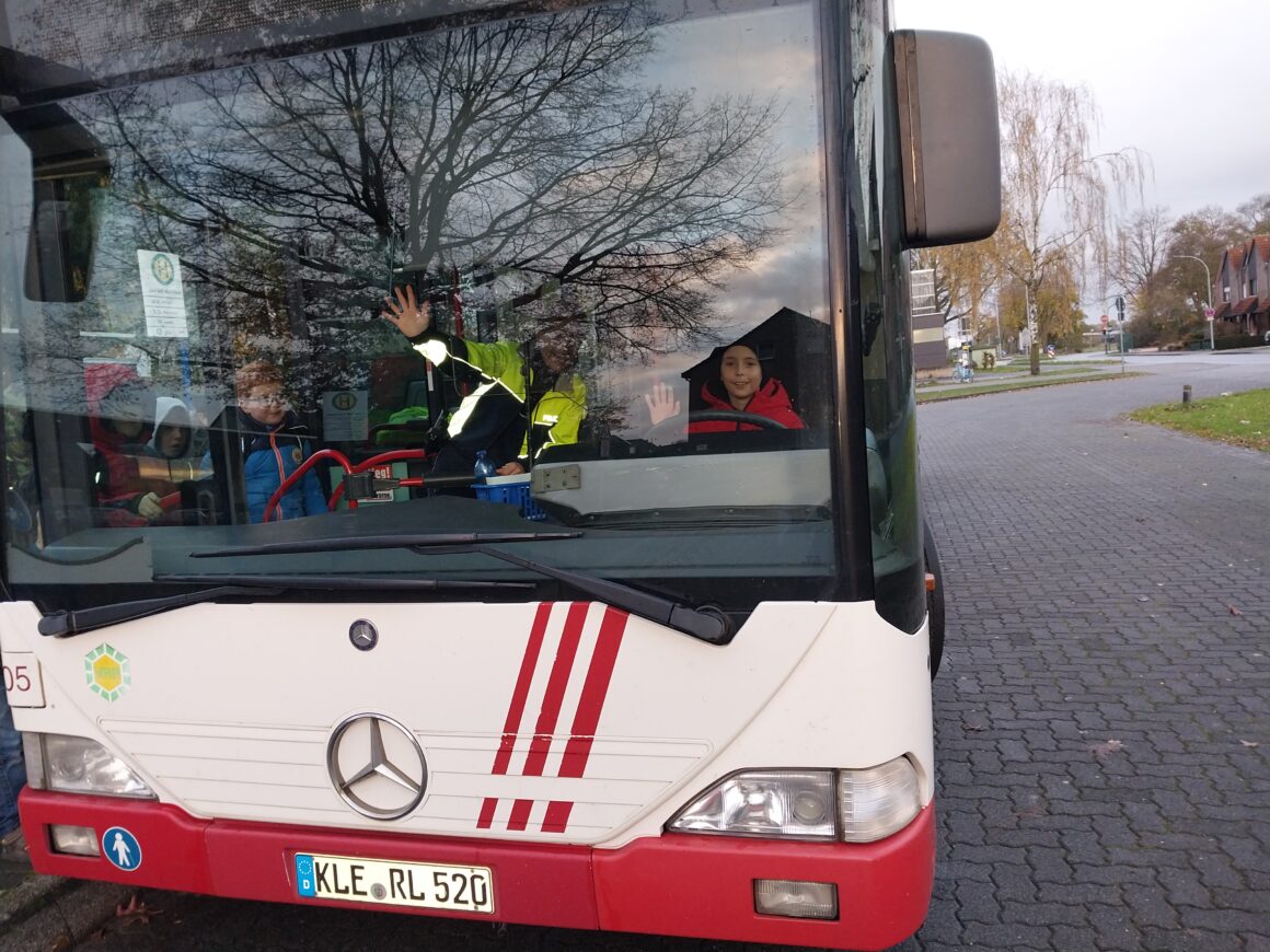 Bustraining an der Leni-Valk-Realschule